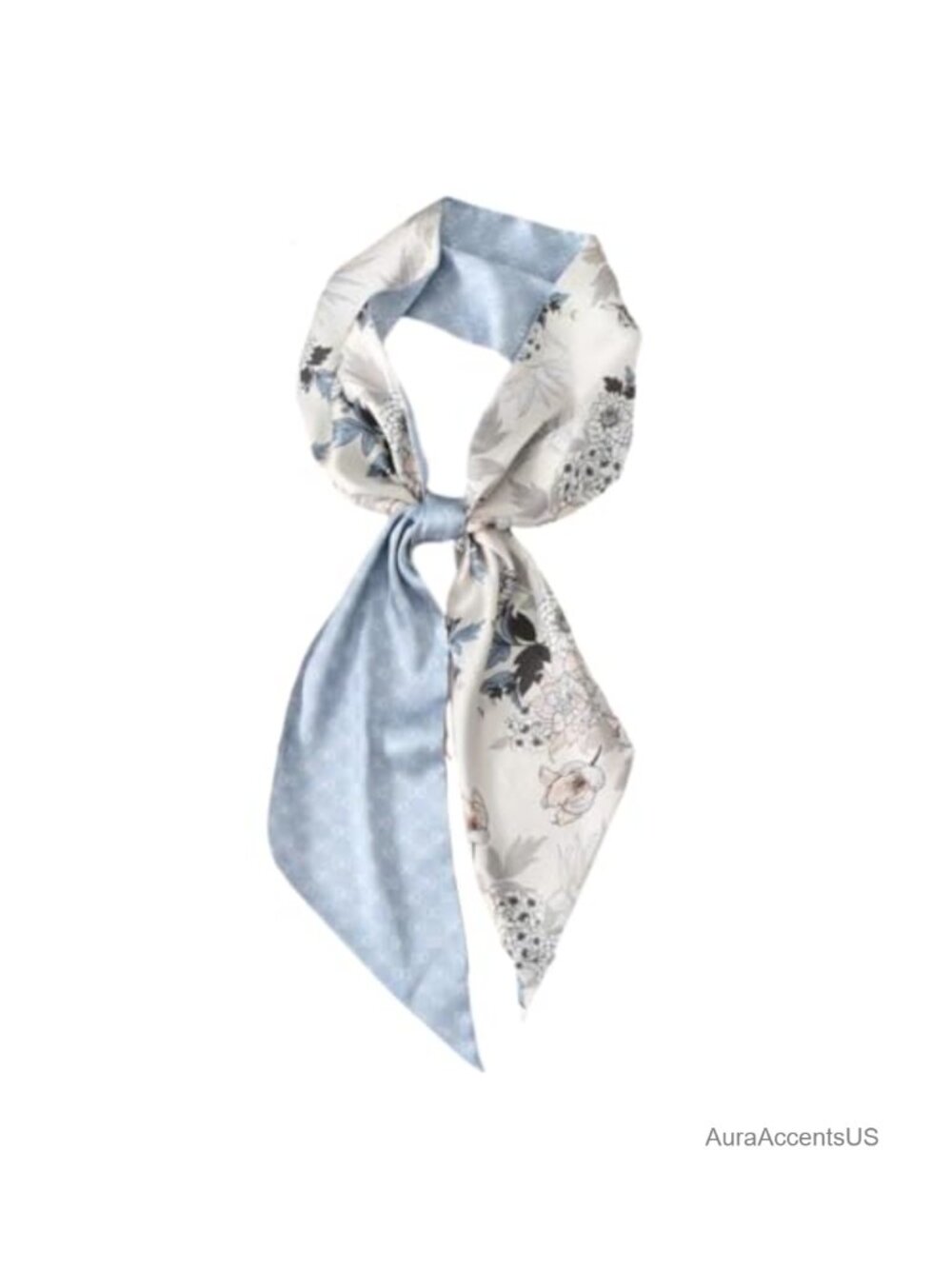 100% Polyester Silk Feel Head Scarf Hair Wrap Neck Tie for Women Lightweight
